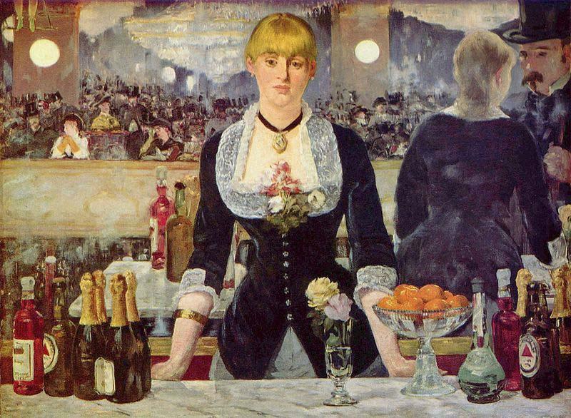 Edouard Manet Bar in den Folies-Bergere oil painting picture